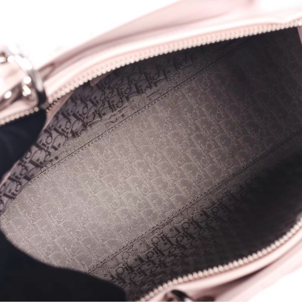 Christian Dior Lady Dior Blush Quilted Satchel -FREE COA - Picture 5 of 7